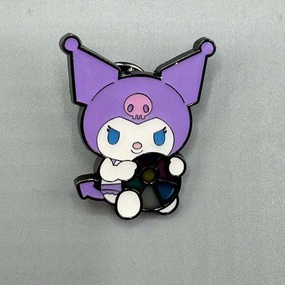 Loungefly Jewelry - Loungefly Sanrio Kuromi Pool Float Blind Pin Stained Glass NEW